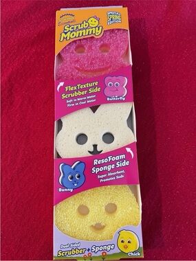 New Scrub Daddy Mommy Special Edition Spring Edition 3pk Bunny Chick Butterfly